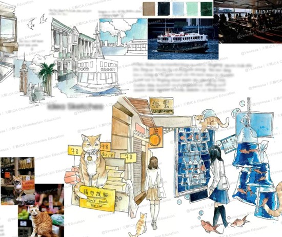 凭借对插画的热爱及导师的专业指导，揽下伦艺三大学院本科Offer！丨天麟ICA预科生Vanessa专访